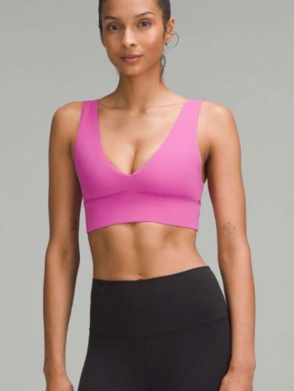 lululemon Align V-Neck Bra A/B Cups - Pink - Picture 1 of 3